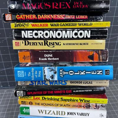 Collection of Science Fiction and Fantasy Paperbacks