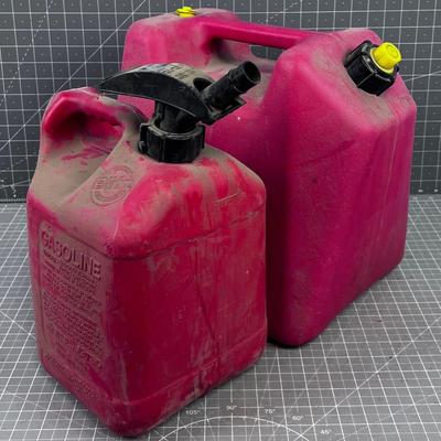 2 and a 5 Gallon Gas Container