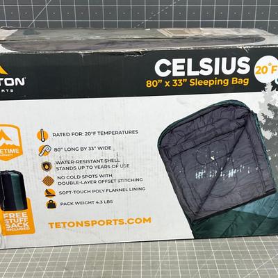 Teton Sports CELSIUS Sleeping Bag NEW in the Box