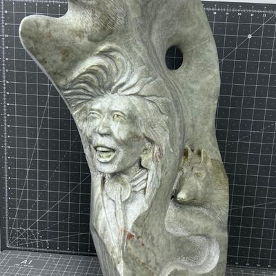 ART- Carved & Signed Soap Stone by Ed Yazzi 