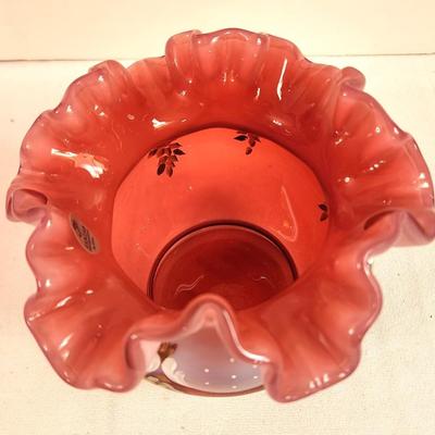 Lot #218 Fenton Art Glass 2002 Rose Bowl