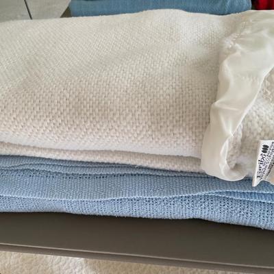 Faribo blanket and blue blanket