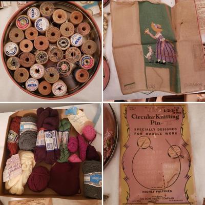 Antique Sewing and Knitting Supplies (GB-KD)