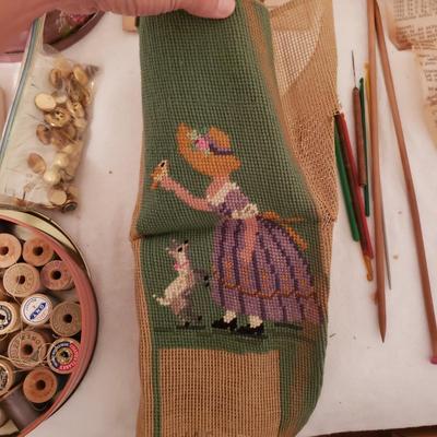 Antique Sewing and Knitting Supplies (GB-KD)