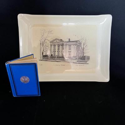 'The Standard Masonic Monitor' Antique Book with a Whaling Museum Art Tray (LR-MK)