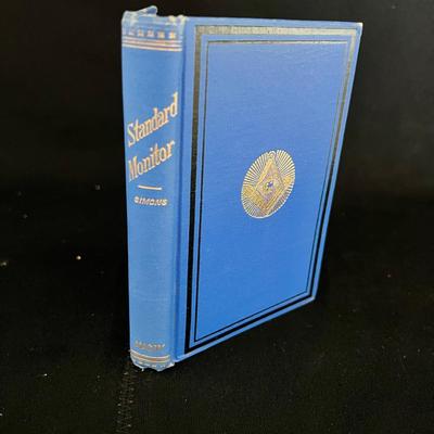 'The Standard Masonic Monitor' Antique Book with a Whaling Museum Art Tray (LR-MK)