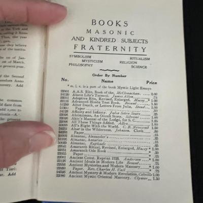 'The Standard Masonic Monitor' Antique Book with a Whaling Museum Art Tray (LR-MK)