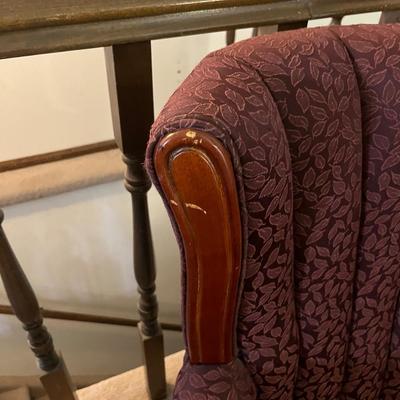 Maroon flowered formal set of 2