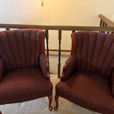 Maroon flowered formal set of 2