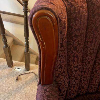 Maroon flowered formal set of 2