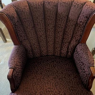 Maroon flowered formal set of 2