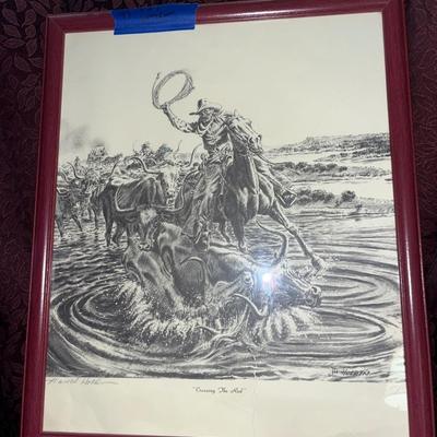“Crossing the red” artwork