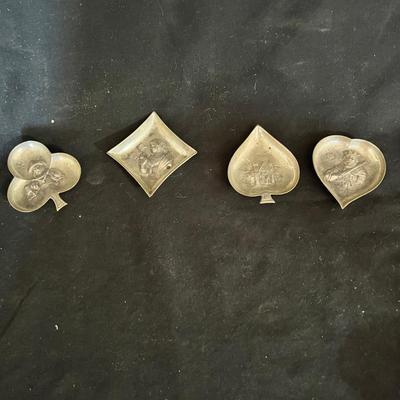 Card Suit Silver Dishes (DR-MK)