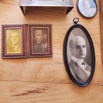 Variety of Picture Frames with Antique-Style Photographs (LR-KD)