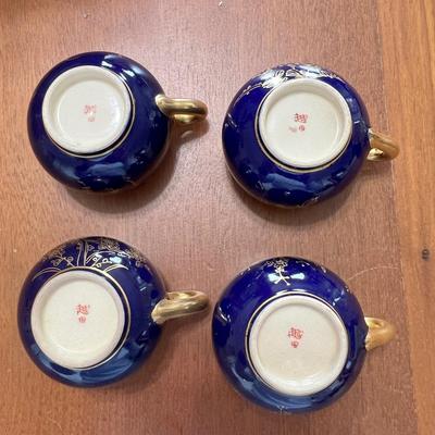 Blue Tea Cups and More Gilt Decor (DR-MK)