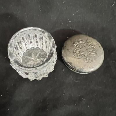 Vanity Glass Jars With Sterling Silver Lids & More (DR-MK)