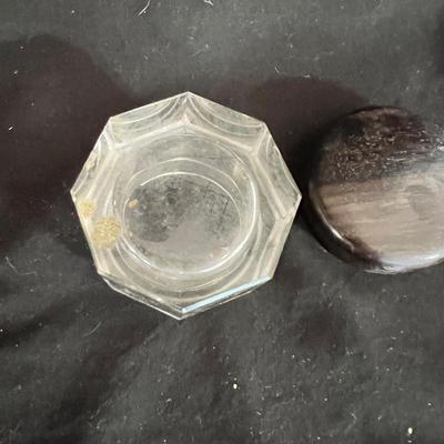 Vanity Glass Jars With Sterling Silver Lids & More (DR-MK)