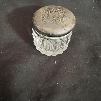 Vanity Glass Jars With Sterling Silver Lids & More (DR-MK)