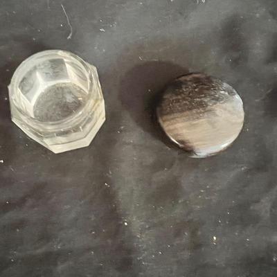 Vanity Glass Jars With Sterling Silver Lids & More (DR-MK)