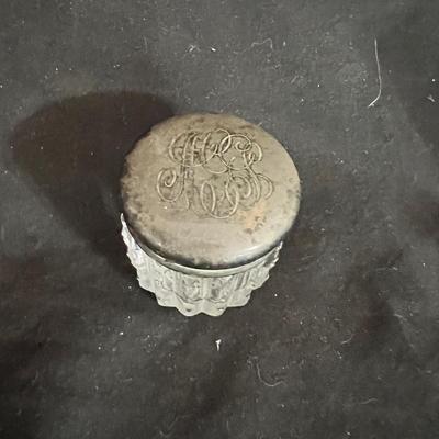 Vanity Glass Jars With Sterling Silver Lids & More (DR-MK)