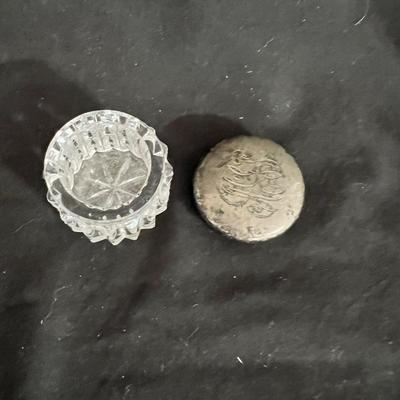 Vanity Glass Jars With Sterling Silver Lids & More (DR-MK)