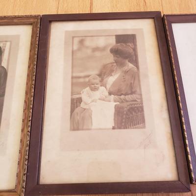 Vintage Frames with Portrait Photographs of Mothers & Children (LR-KD)