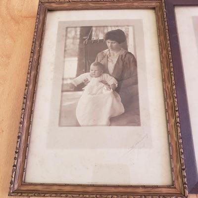 Vintage Frames with Portrait Photographs of Mothers & Children (LR-KD)