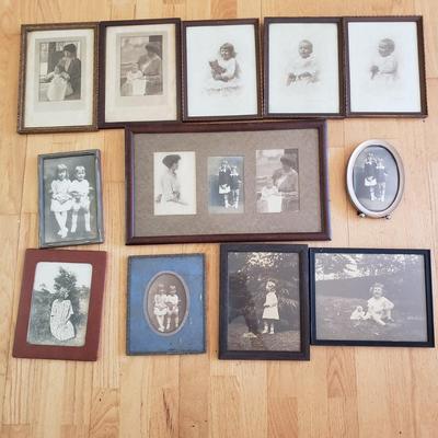 Vintage Frames with Portrait Photographs of Mothers & Children (LR-KD)