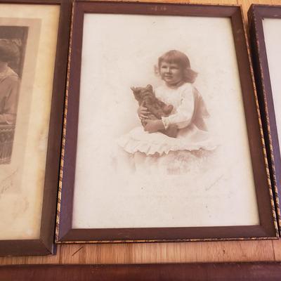 Vintage Frames with Portrait Photographs of Mothers & Children (LR-KD)
