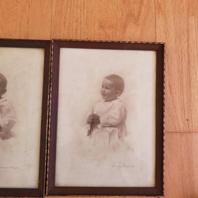 Vintage Frames with Portrait Photographs of Mothers & Children (LR-KD)