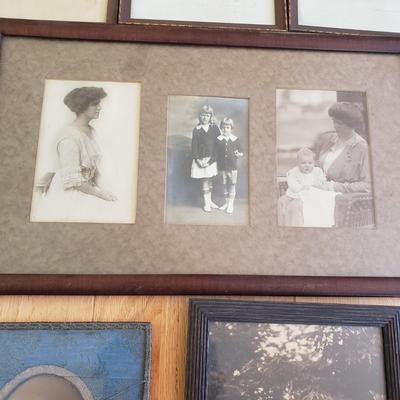 Vintage Frames with Portrait Photographs of Mothers & Children (LR-KD)