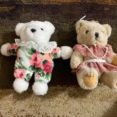 Two teddy bears