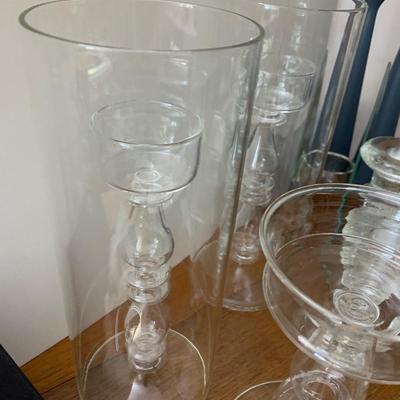MCM Glass Candle Bases Lot
