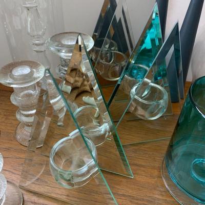 MCM Glass Candle Bases Lot
