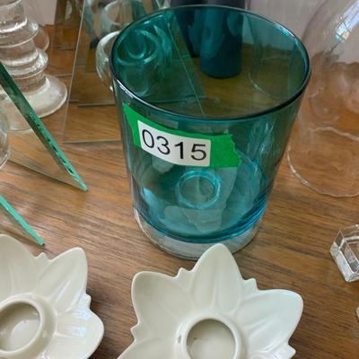 MCM Glass Candle Bases Lot