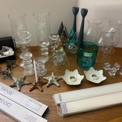 MCM Glass Candle Bases Lot