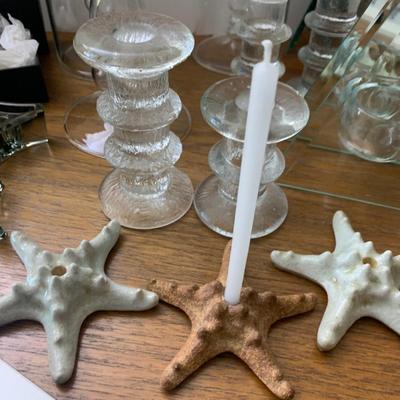 MCM Glass Candle Bases Lot