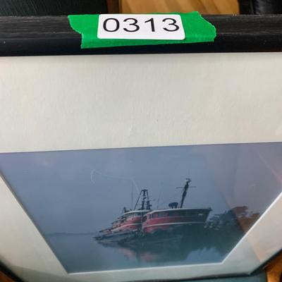 Signed Cape Fear Tugs Framed Print