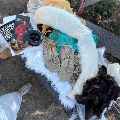 Lot 172 Leather & fur items