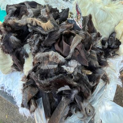 Lot 172 Leather & fur items