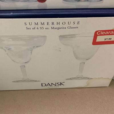 Huge Dansk Glasses / Entertaining Serving Lot In Boxes
