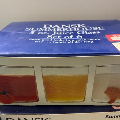 Huge Dansk Glasses / Entertaining Serving Lot In Boxes