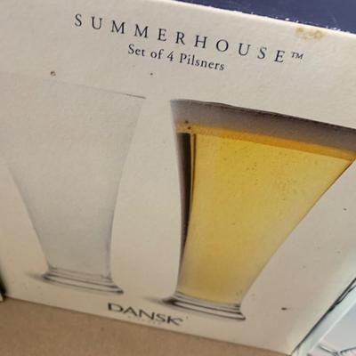 Huge Dansk Glasses / Entertaining Serving Lot In Boxes