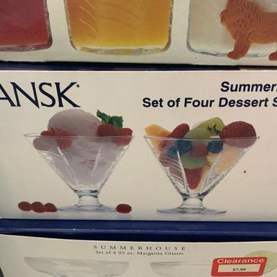 Huge Dansk Glasses / Entertaining Serving Lot In Boxes