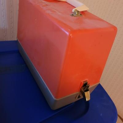 Vintage sewing machine with top