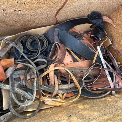Lot 173 Box of leather