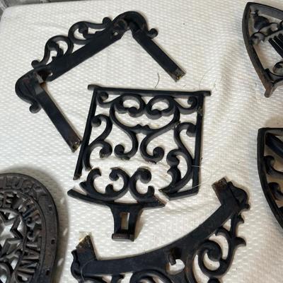 Lot 190 Cast Iron Trivets & other