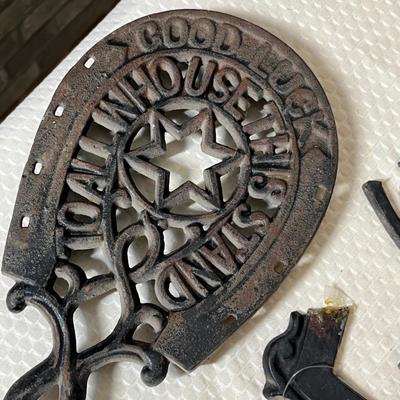 Lot 190 Cast Iron Trivets & other