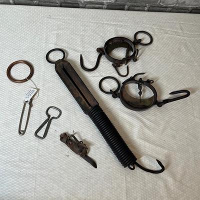 Lot 202 Antique scales