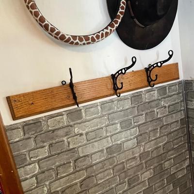 Lot 217 Antique coat rack